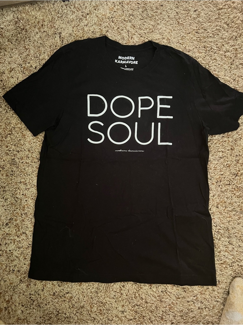 Black 'Dope Soul' Graphic T-Shirt